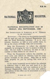 1939 National Registration Day announcement