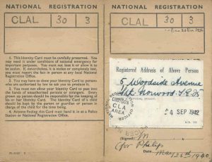 National Registration Identity Card (inside)